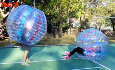 people enjoy inflatable zorb ball soccer